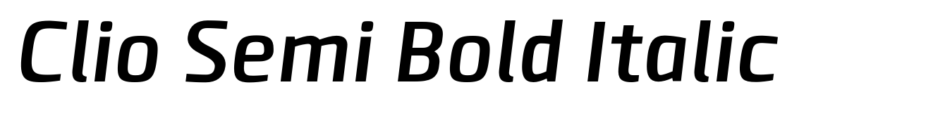 Clio Semi Bold Italic